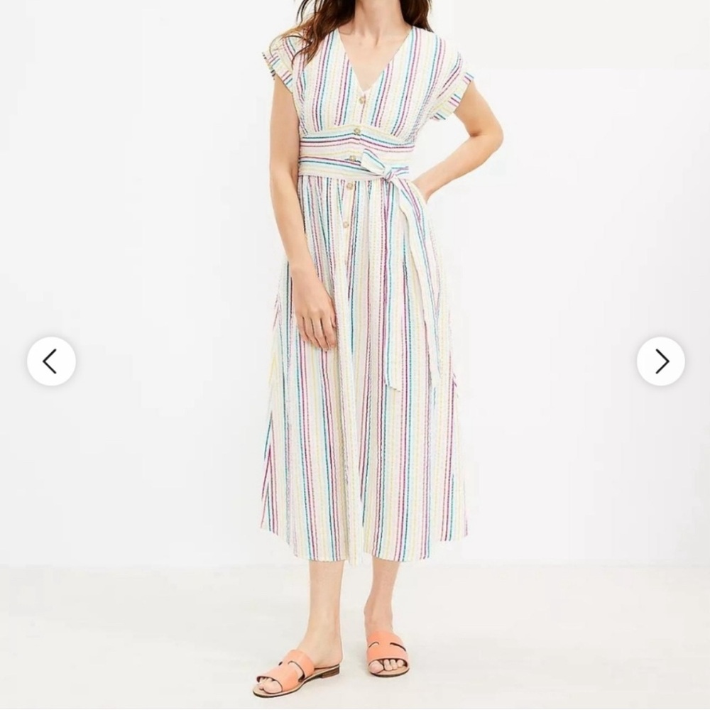 LOFT striped summer dress